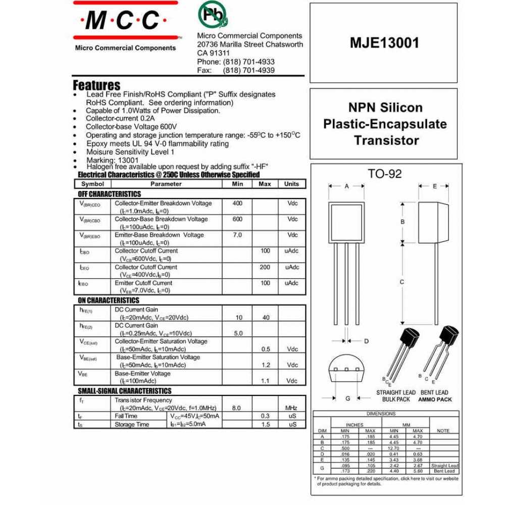 mje15033g-datasheet