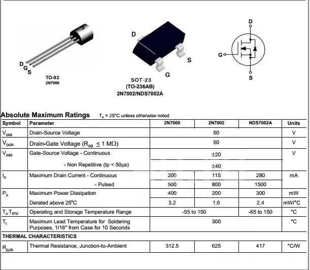 2n7001-datasheet