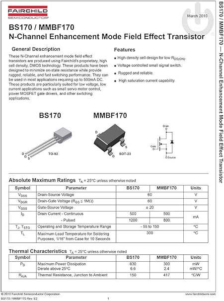 bs170g-datasheet