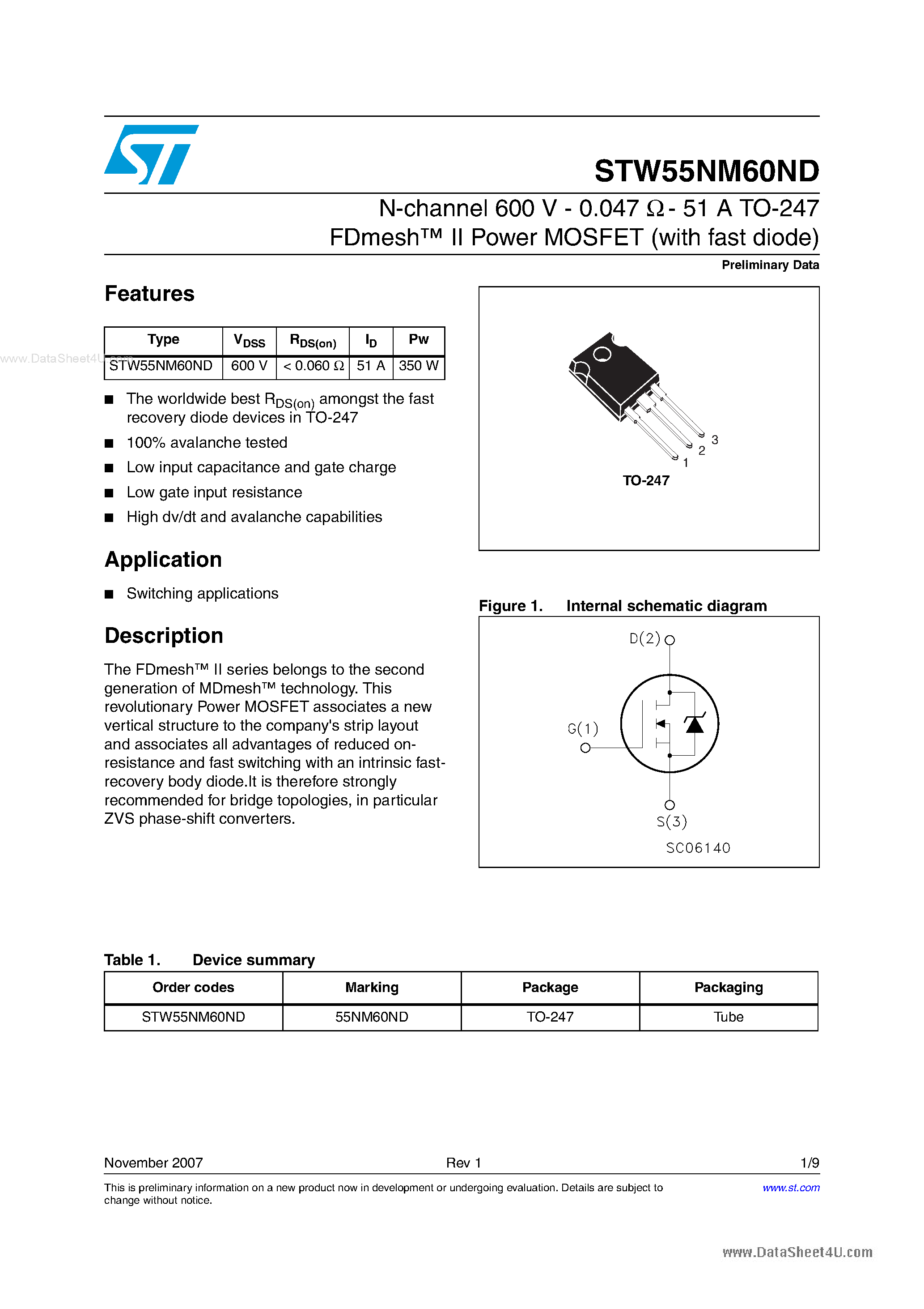 p20nm60fp-datasheet