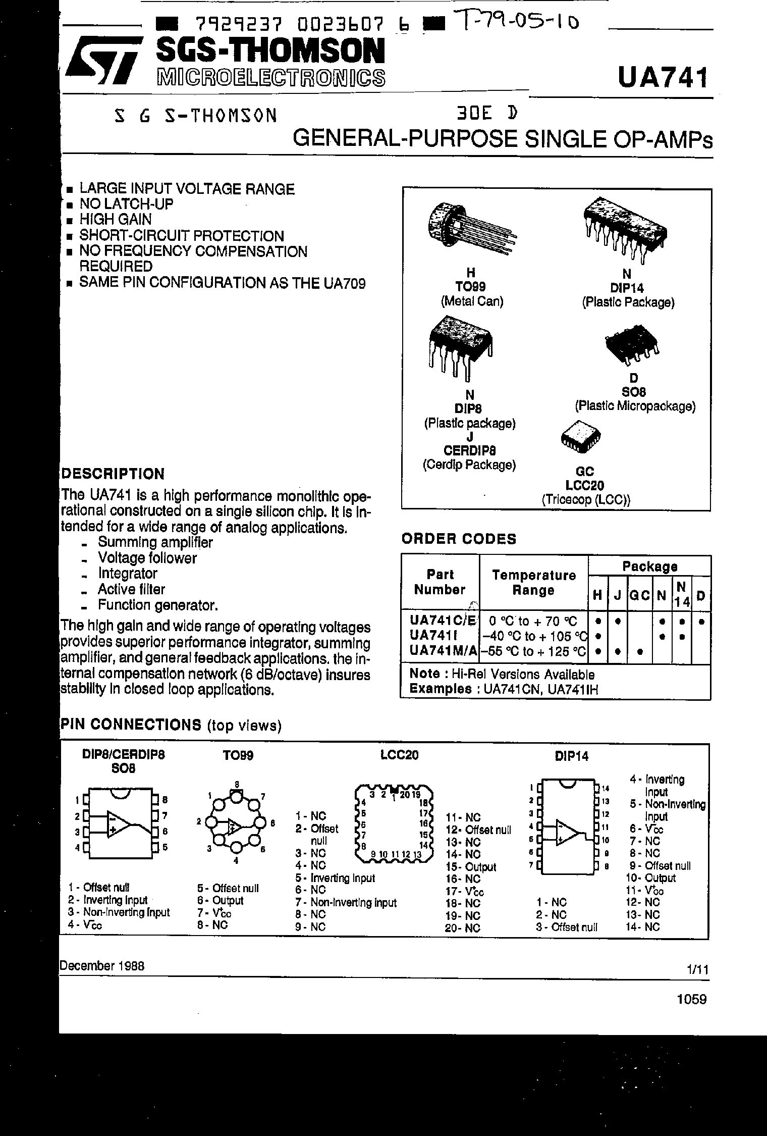 741-amplifier-datasheet