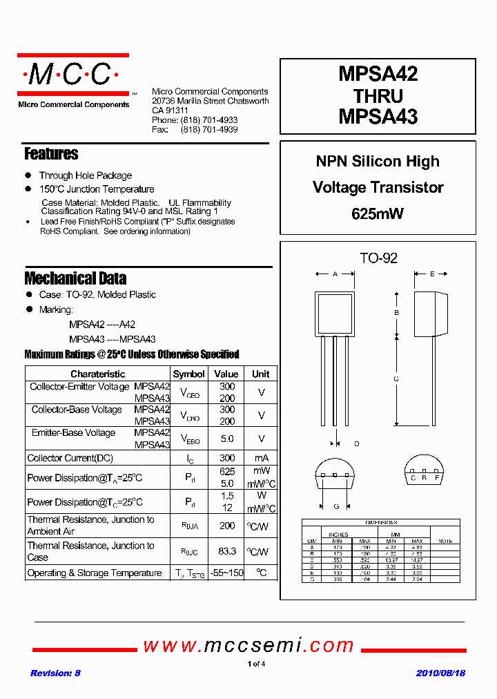 mpsa70-datasheet mpsa70-datasheet