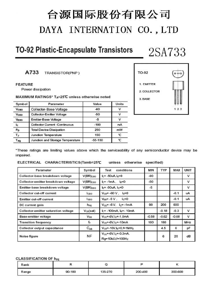 2sa733-transistor-datasheet 2sa733-transistor-datasheet