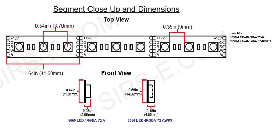 led-datasheet-specification