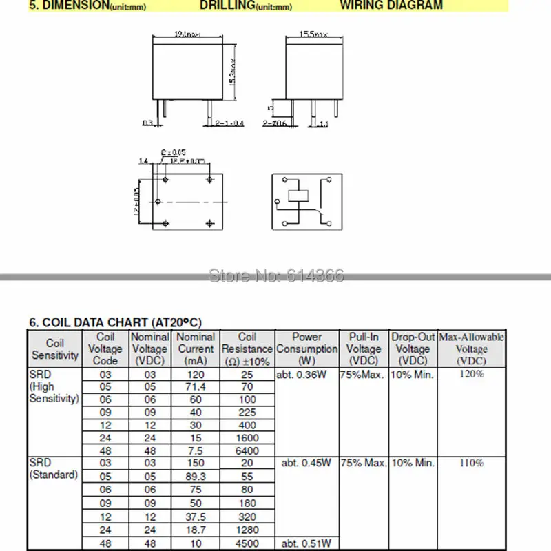 songle-relay-datasheet songle-relay-datasheet