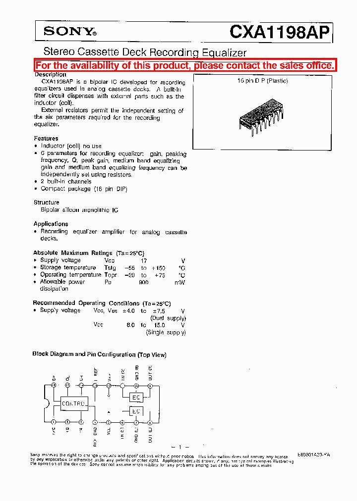 sony-datasheet