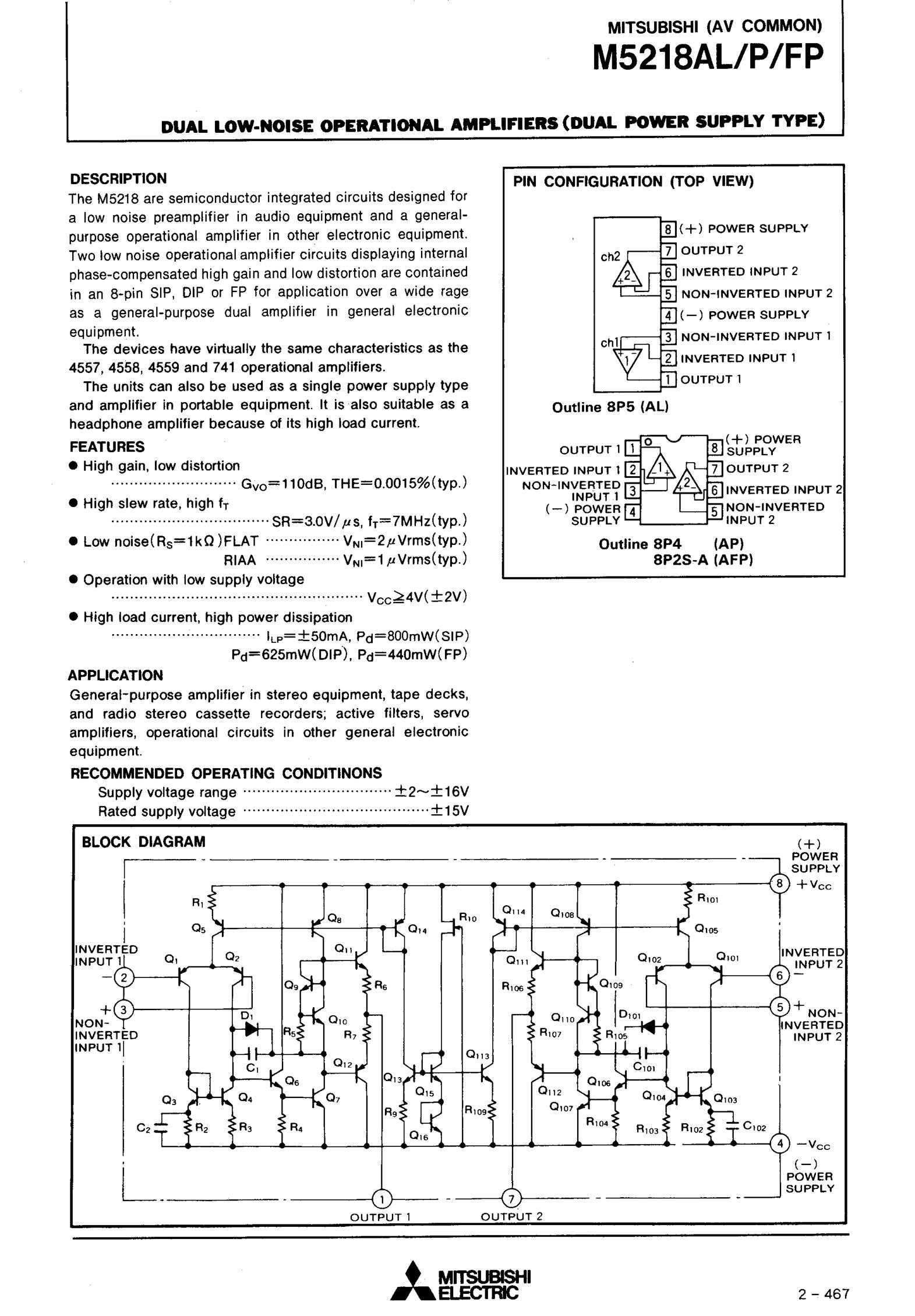 m5218-datasheet