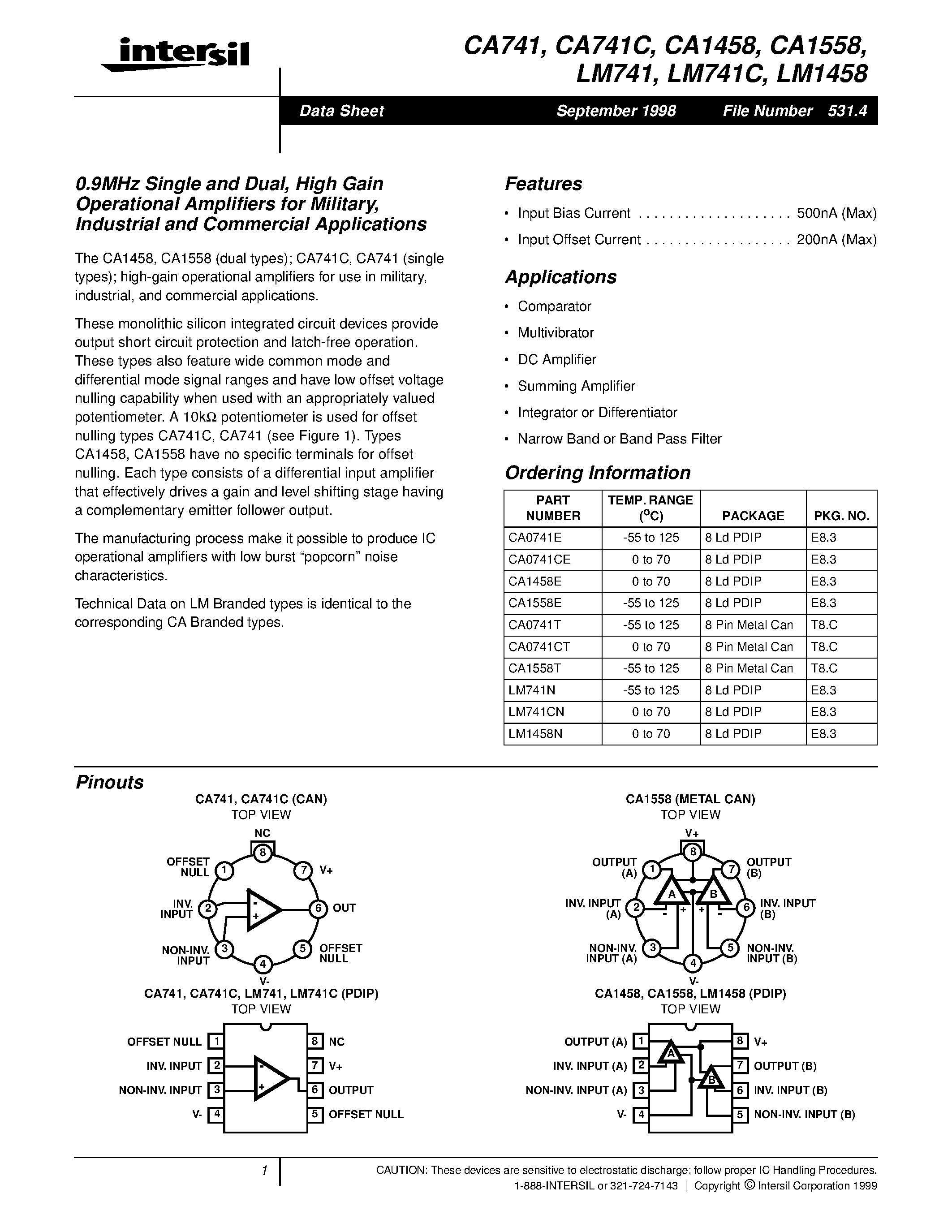 ca741ce-datasheet