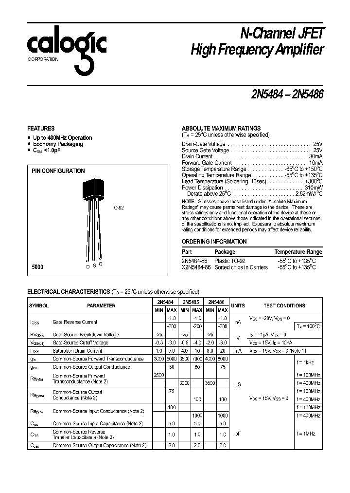 2n5484-jfet-datasheet