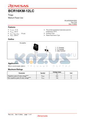 bcr16km-datasheet