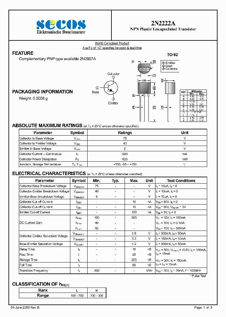 2n2222b-datasheet