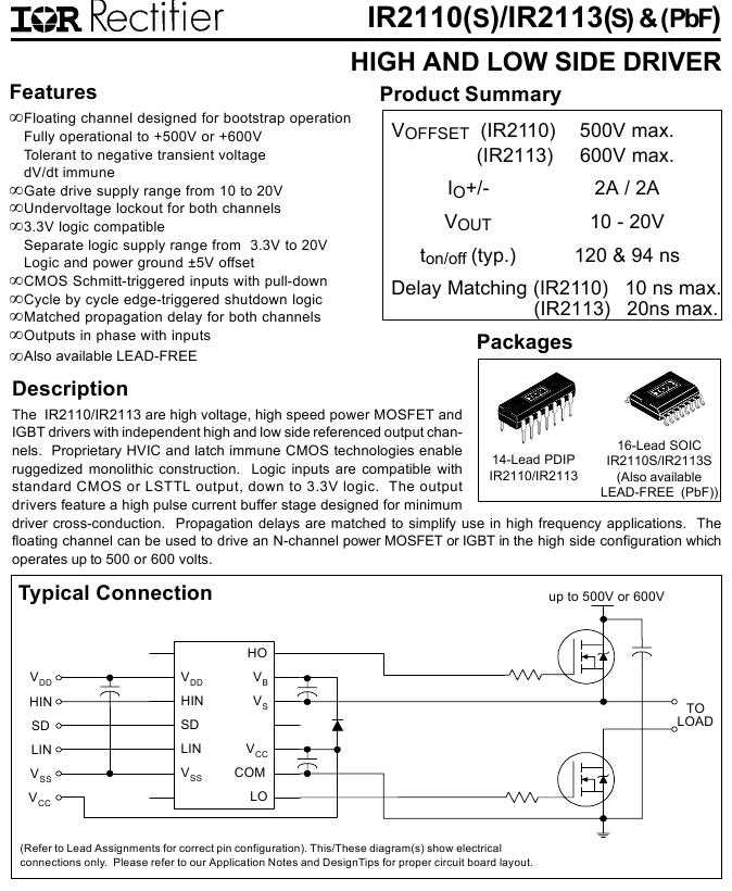 ir-datasheet