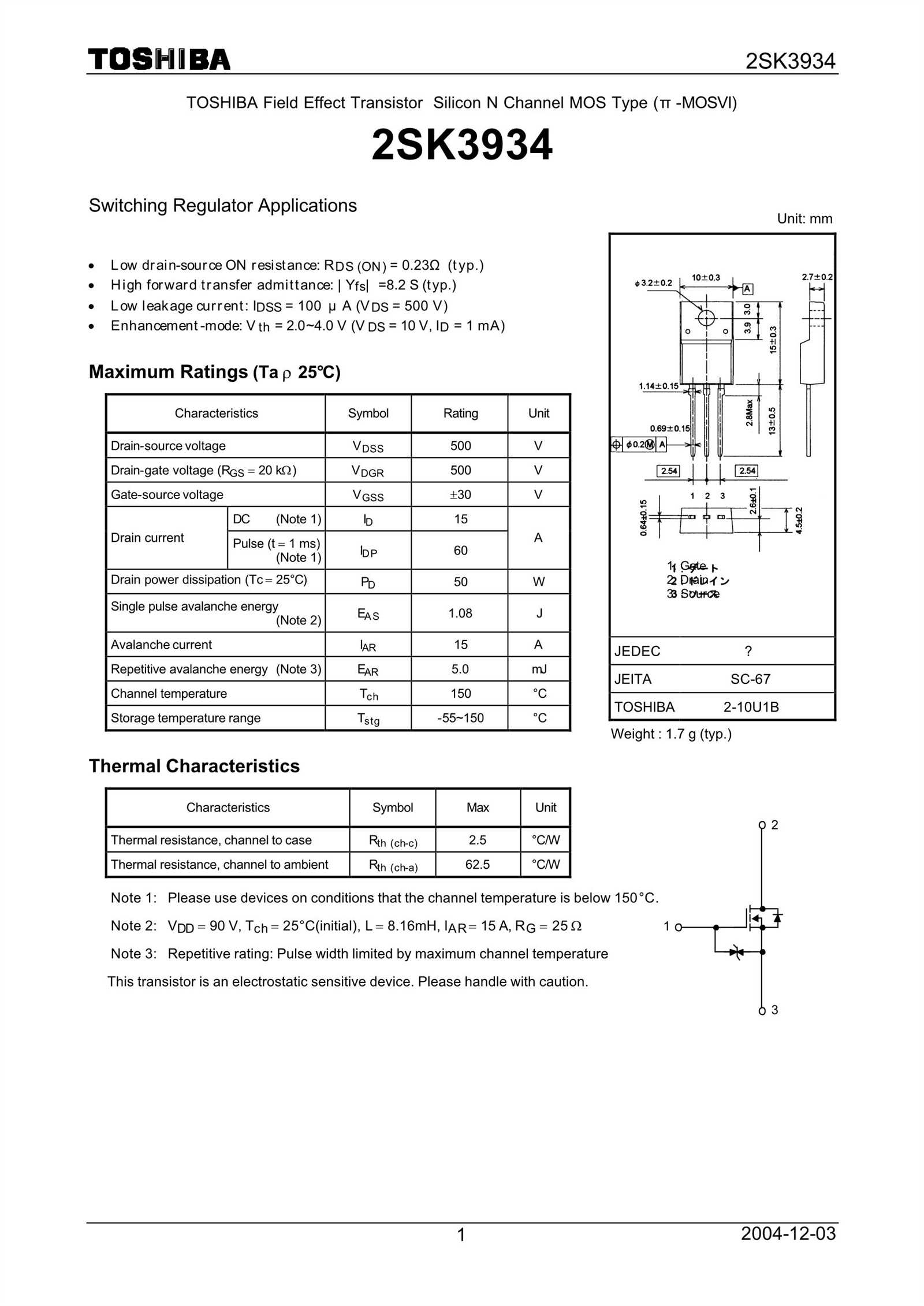 2sk3548-datasheet