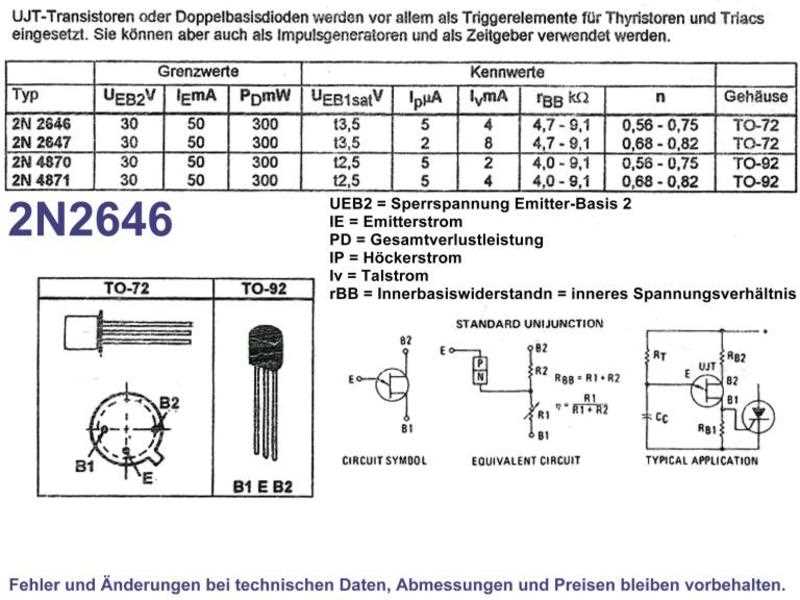 2n2646-datasheet 2n2646-datasheet