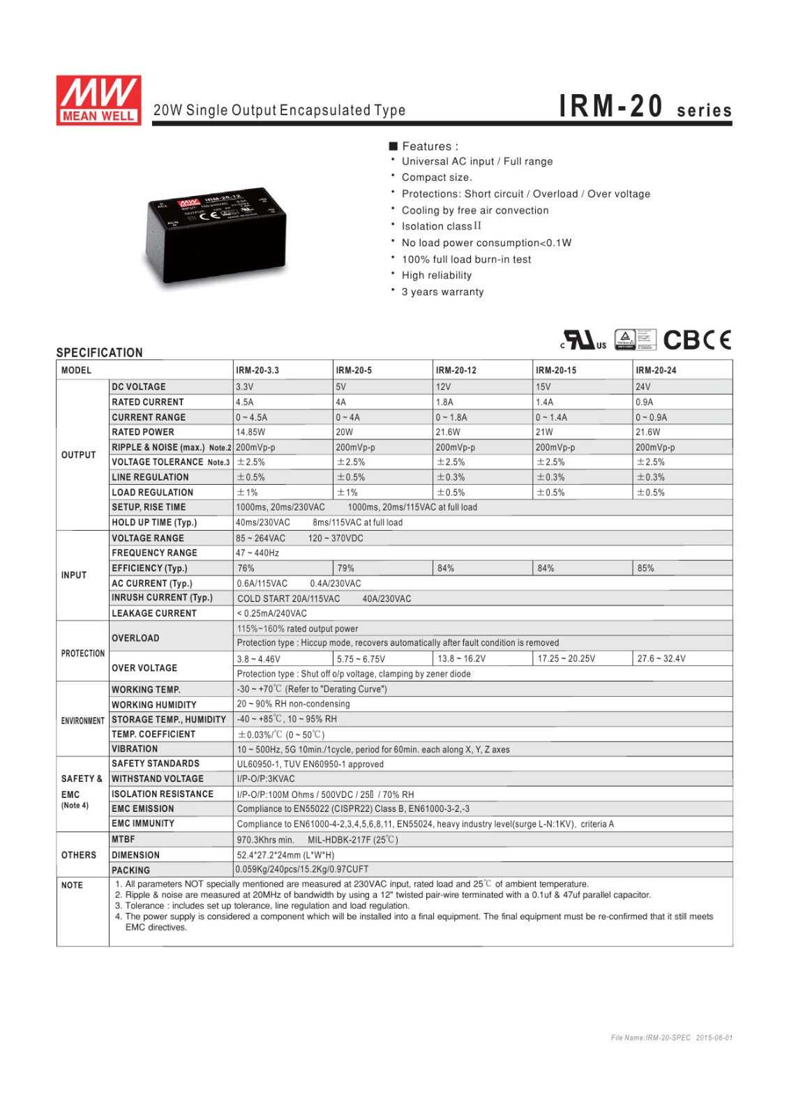 irm-03-5-datasheet irm-03-5-datasheet