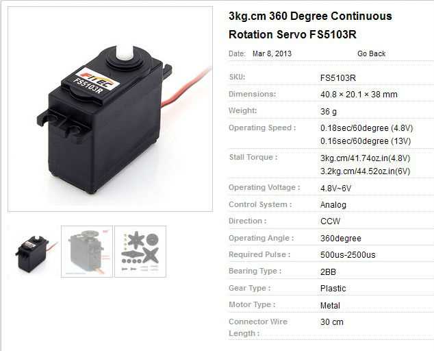 futaba-s3003-servo-datasheet