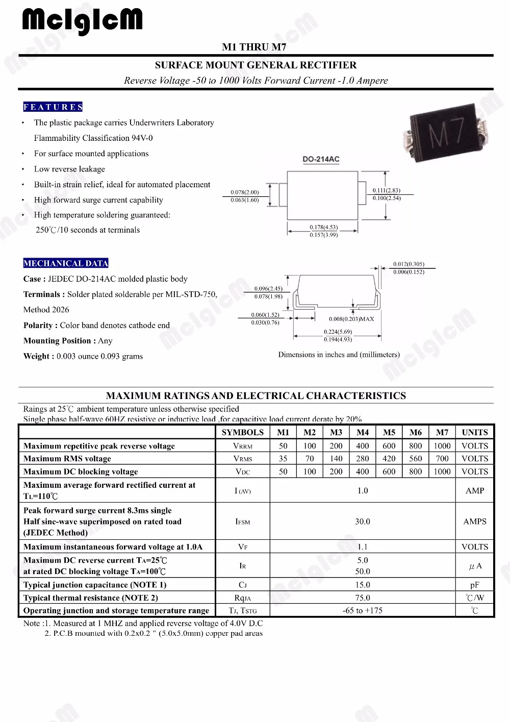 m7-smd-diode-datasheet m7-smd-diode-datasheet