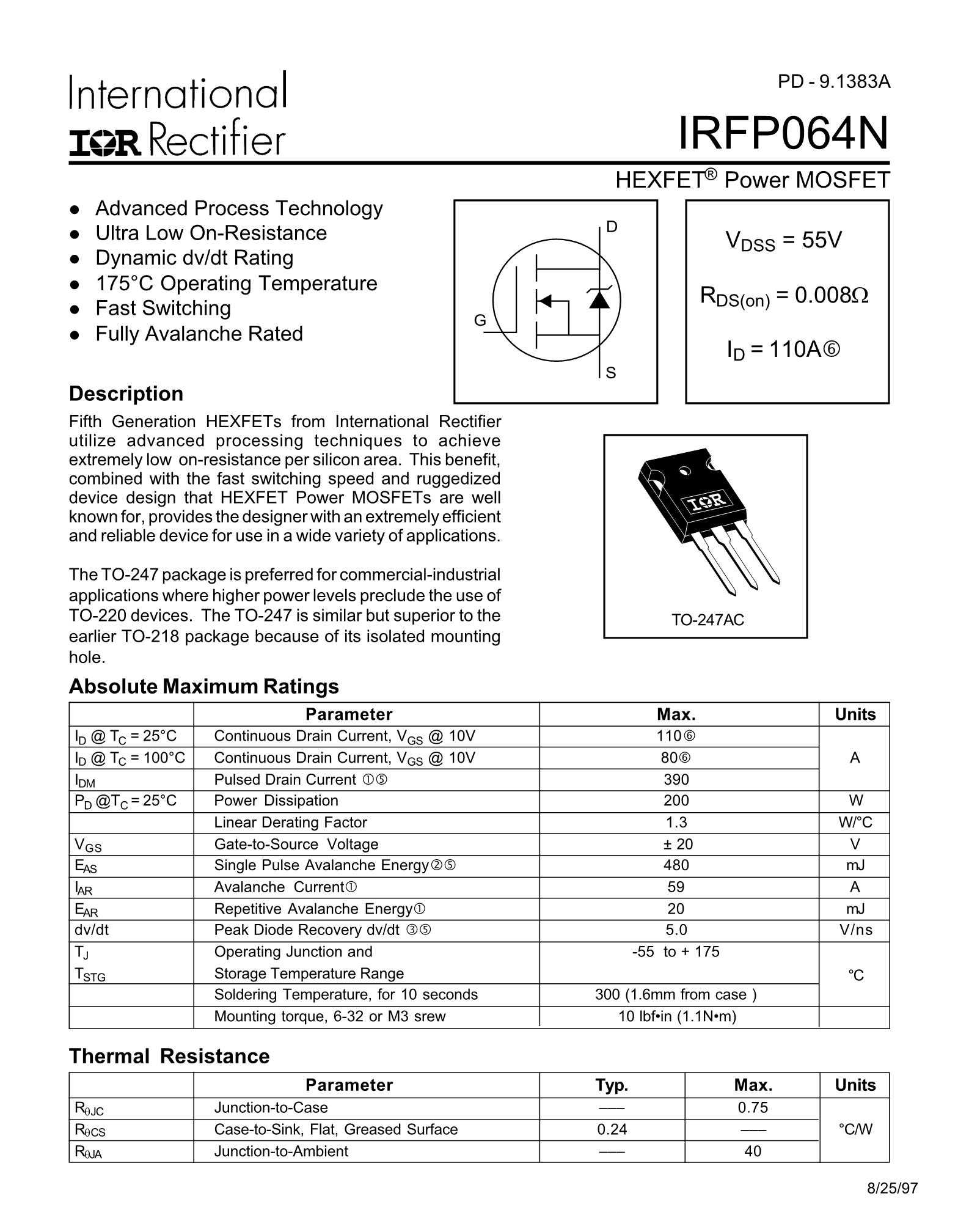 irfiz44n-datasheet