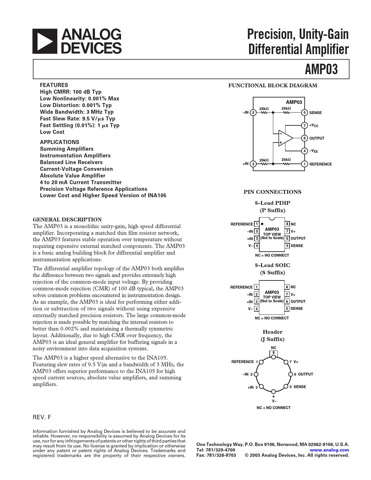 instrumentation-amplifier-datasheet