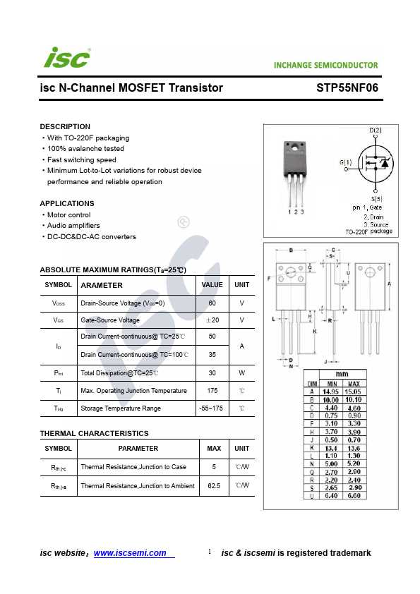 p55nf06l-datasheet p55nf06l-datasheet