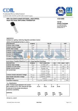 13002-transistor-datasheet 13002-transistor-datasheet