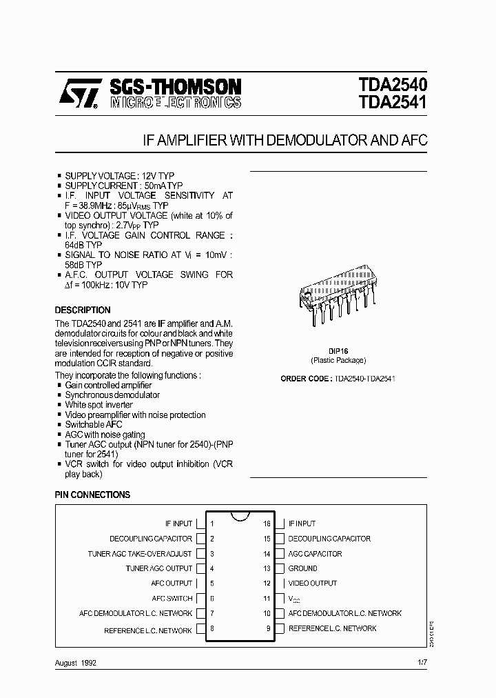 2540-datasheet