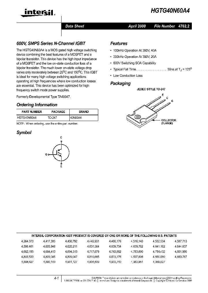 40n60-datasheet