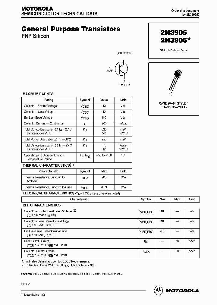2n3904-datasheet-motorola 2n3904-datasheet-motorola