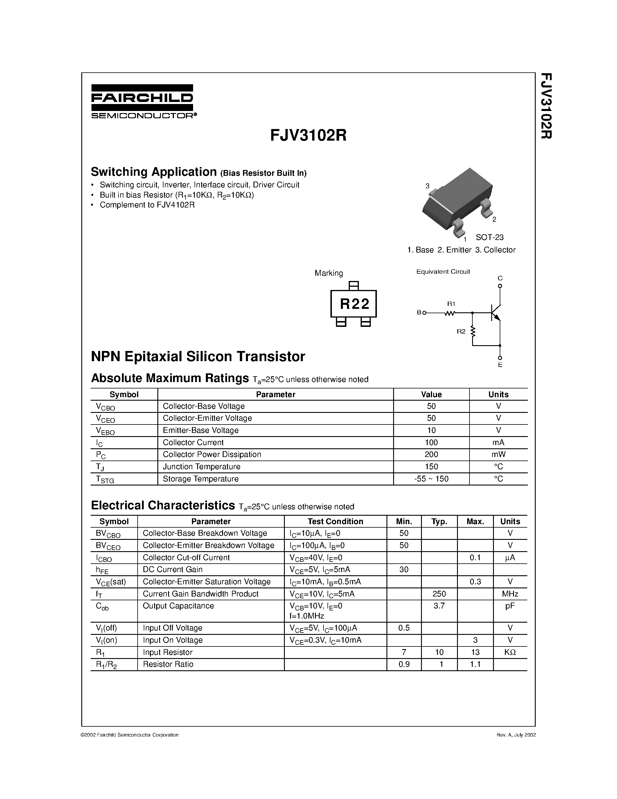 mpf102-datasheet-fairchild