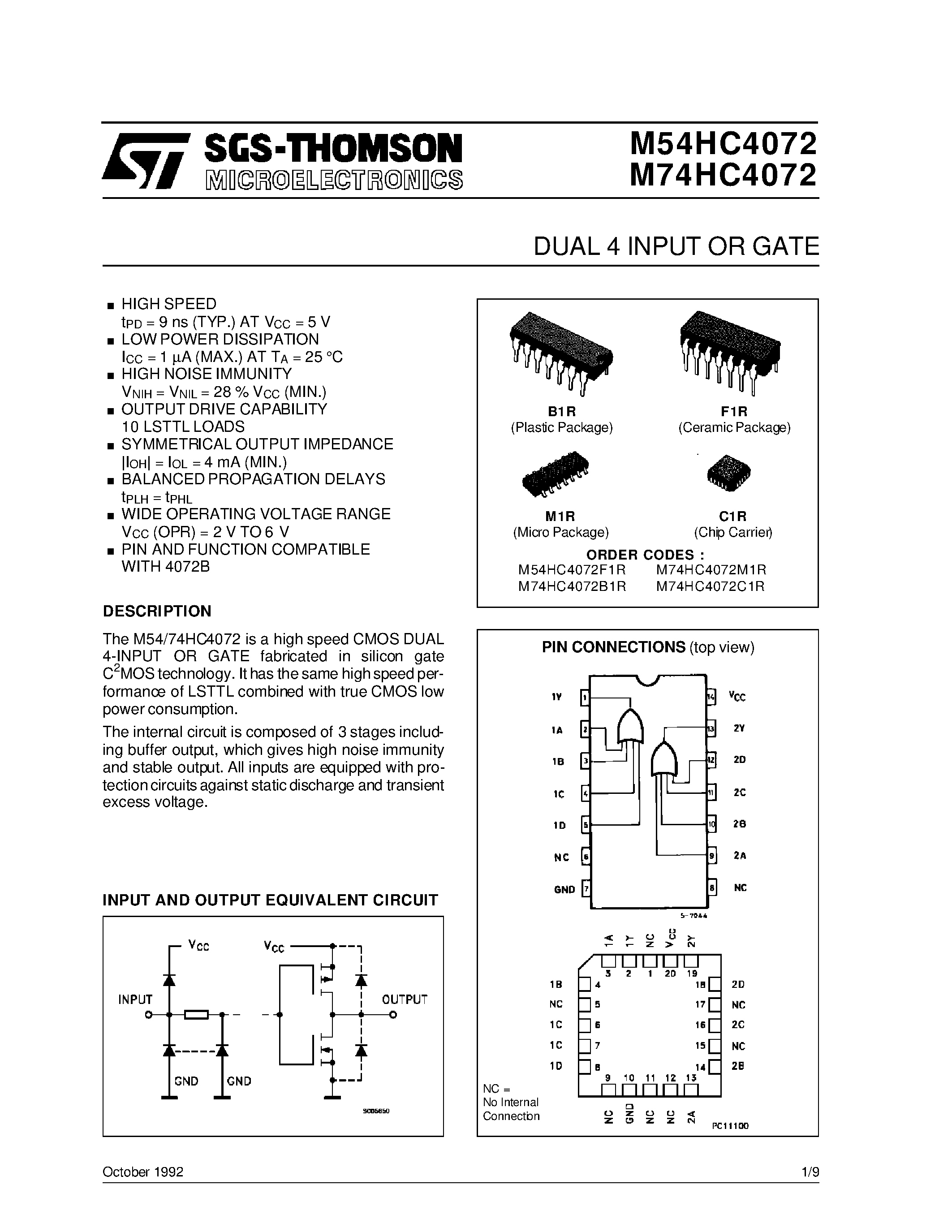 m74hc14b1-datasheet