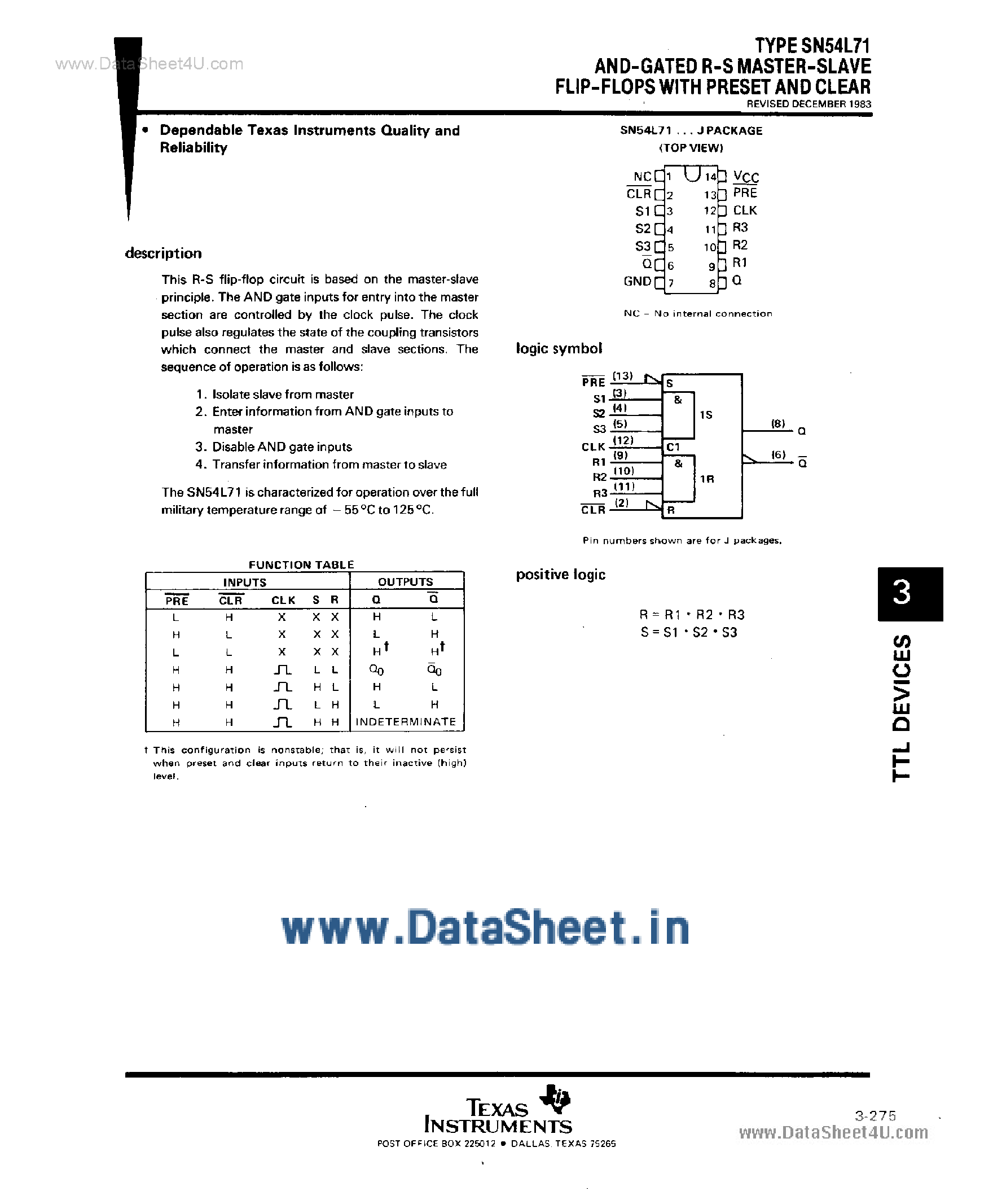 preset-datasheet