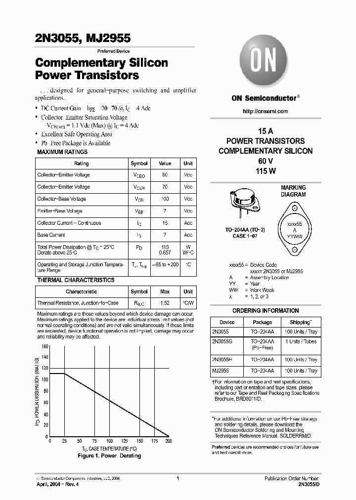 2n3055g-datasheet 2n3055g-datasheet